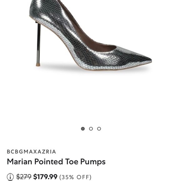 BCBG MAXAZRIA MARAIN CHESTNUT LEATHER PUMP GOLD METAL HEEL SZ 8M/39 NIB $258 - Picture 10 of 11